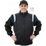 Smitty Major League Style Fleece Lined Umpire Jacket - Black and Polo Blue