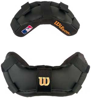 WIlson MLB Wrap Around Umpire Mask Replacement Pads - Black