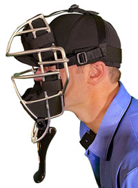 Umpire Throat Guard Side View