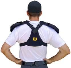 Back View of Umpire Chest Protector