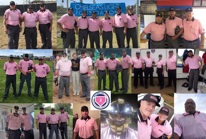 Umpires in Pink Collage