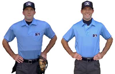 Smitty umpire shirts - sky blue