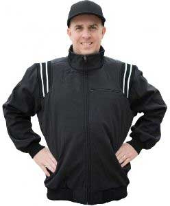 Smitty Major League Style Fleece-Lined Umpire Jacket - Black and White
