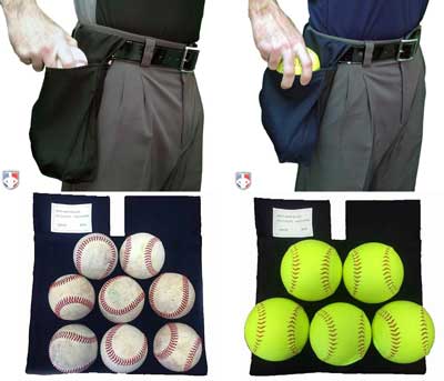 Smitty Deluxe XL Expandable Ball Bags Black and Navy In Use with Capasity
