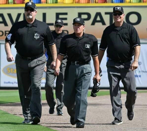 Umpires Walking on Field