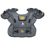 Wilson MLB West Vest Platinum Umpire Chest Protector - 10.75