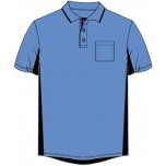 Majestic MLB Umpire Shirt - Sky Blue with Black