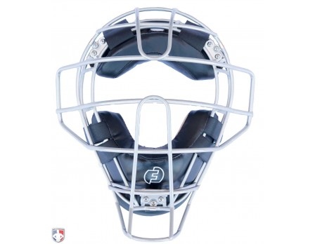 Force3 Silver Defender Umpire Mask with Black | Ump-Attire.com