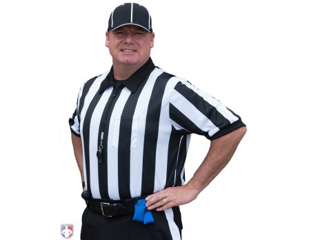 FB117-Smitty 2" Stripe "Elite" Short Sleeve Football Referee Shirt FB117-Smitty 2" Stripe "Elite" Short Sleeve Football Referee Shirt
