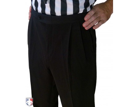 Smitty Performance 4-Way Stretch Athletic Fit Pleated Referee Pants with  Slash Pockets