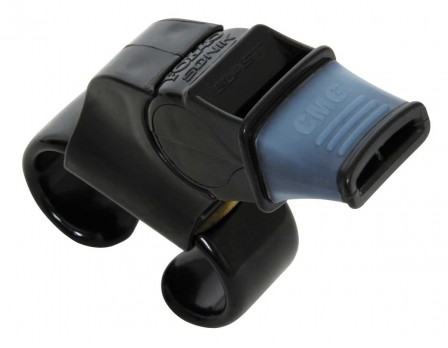 Fox 40 Sonik Blast CMG Referee Whistle with Fingergrip | Ump Attire
