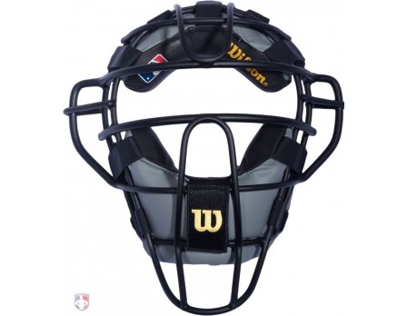 Wilson MLB Black Dyna-Lite Aluminum Umpire Mask with Black and