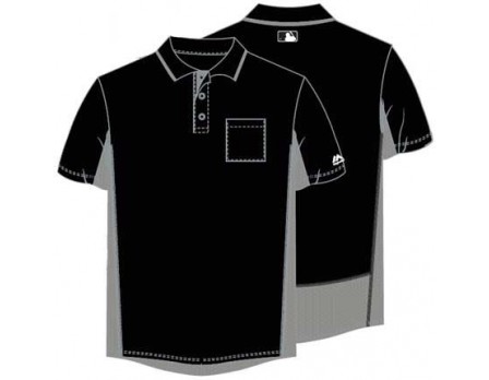 Majestic MLB Umpire Shirt - Black with 