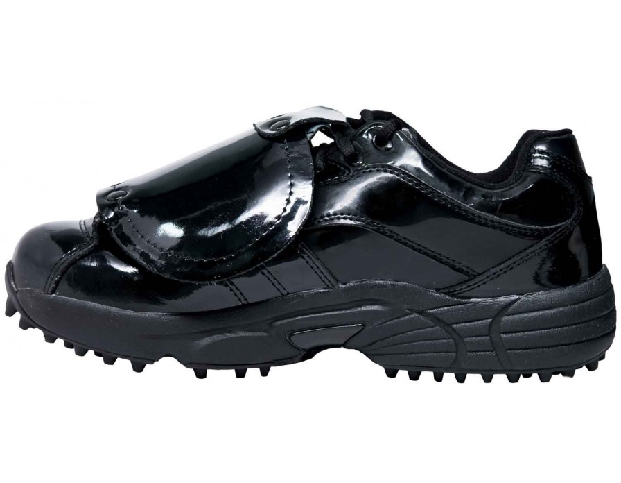 3N2 Mens Umpire Shoe Reaction Pro Plate Lo Black Patent Leather 3N2 Mens Umpire Shoe Reaction Pro Plate Lo Black Patent Leather