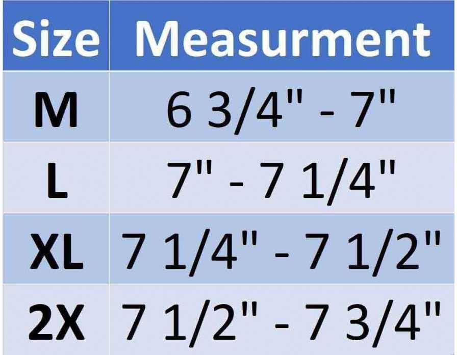 Neumann Gloves Size Chart