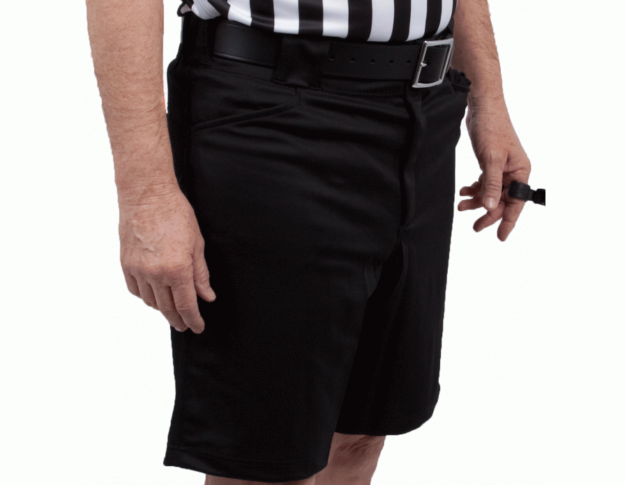 Football & Lacrosse Referee Shorts Solid Black 