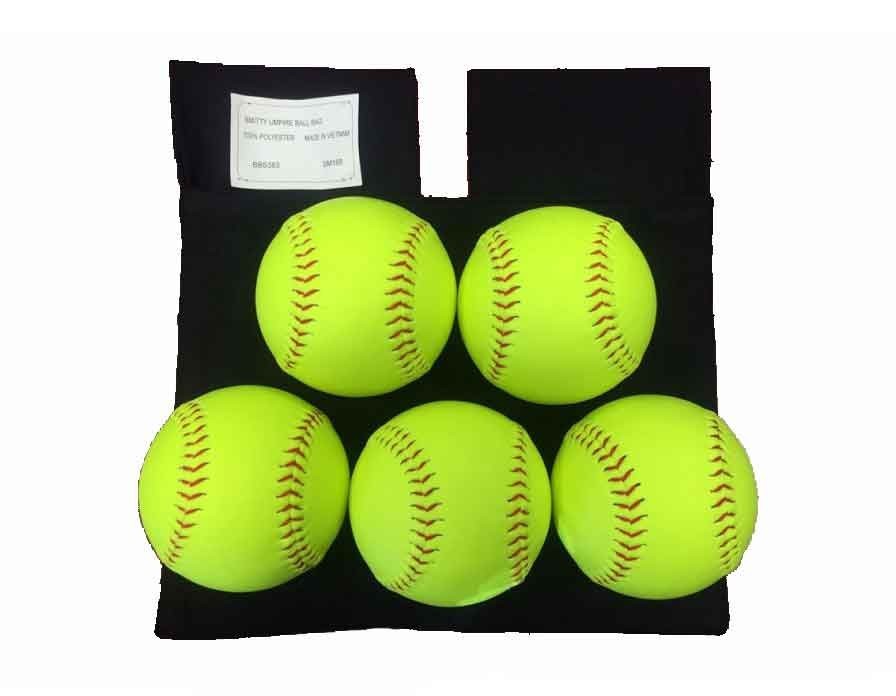 Baseball Softball All New BBS-383 Deluxe Ball Bag w//Expandable Insert and Water Resistant Backing Smitty Elite Umpires Choice!