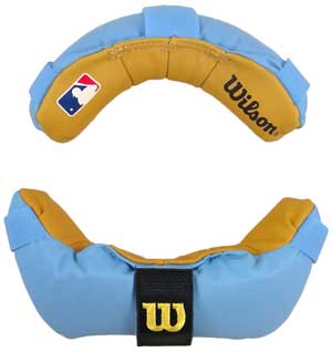 Wilson MLB Memory Foam Umpire Mask Replacement Pads - Sky Blue and Tan