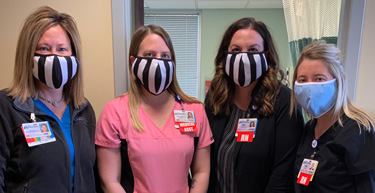 Central Maine Nurses with Masks