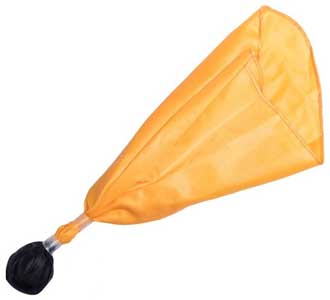 Premium Ball Center Referee Penalty Flag - Black Ball