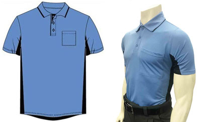 Majestic and Smitty Sky Blue Umpire Shirts