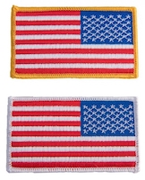 US Flag Patch Reversed- Black-Hot Pink