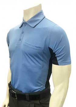 Smitty V2 Major League Replica Umpire Shirt - Sky Blue with Black