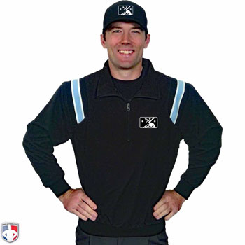 Smitty Traditional Half-Zip Jacket - Black with Polo Blue