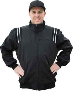 Smitty Major League Style Fleece Lined Umpire Jacket - Black and White