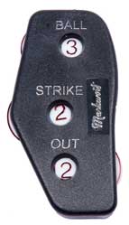 Markwort Oversized Balls First 3-Dial Plastic Umpire Indicator - 3/2/2 Count